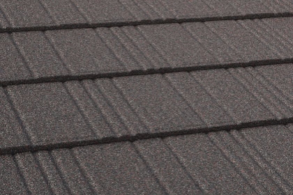 Композитная черепица рядовая Decra Stratos Серый валун