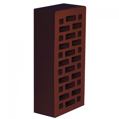 Новомосковский кирпич одинарный (вишня)